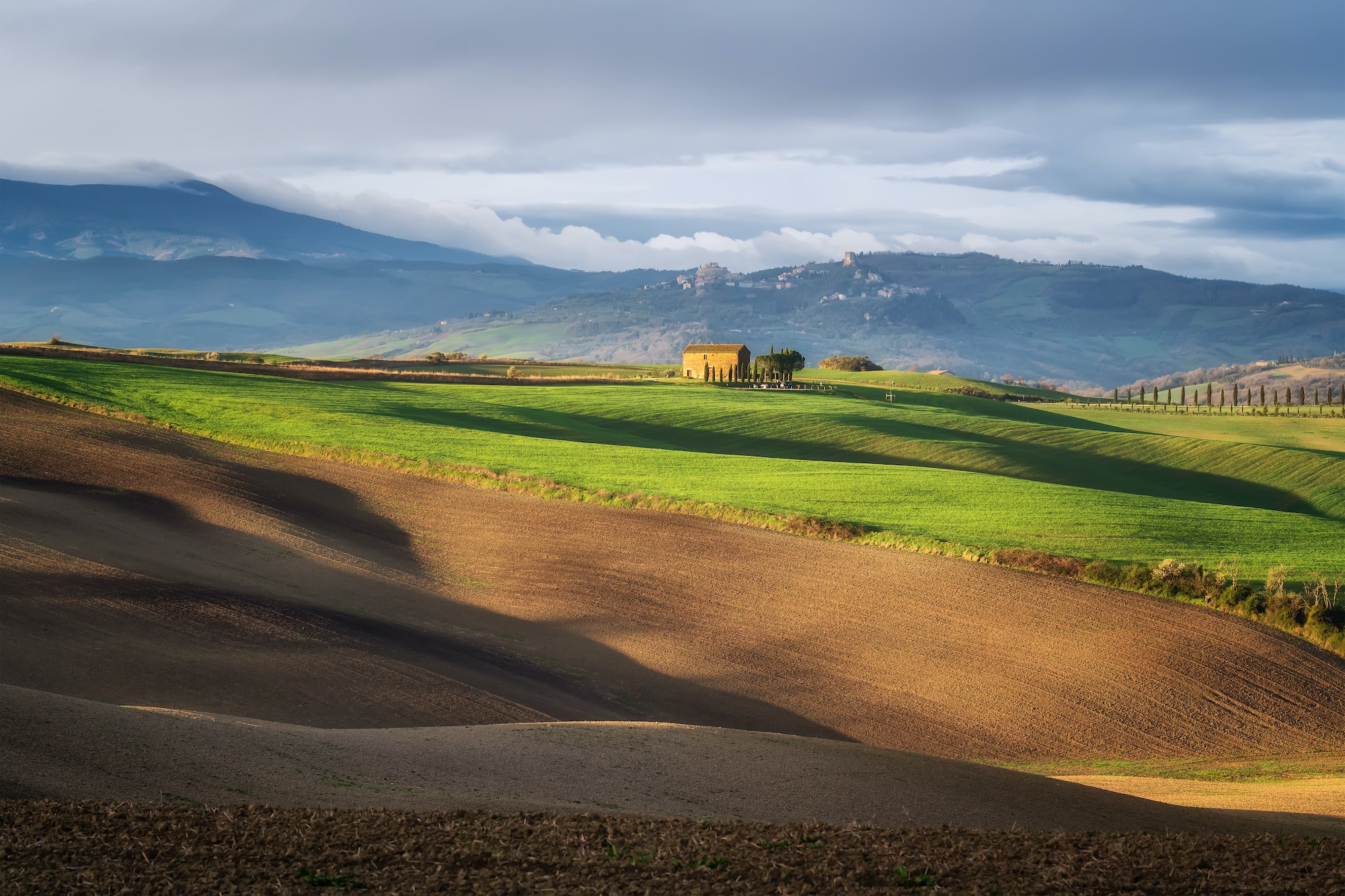 Tuscany landscape in springtime